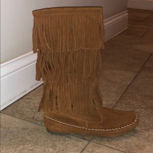 Fringe boots by Lauren Conrad
